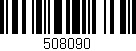 Código de barras (EAN, GTIN, SKU, ISBN): '508090'