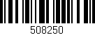 Código de barras (EAN, GTIN, SKU, ISBN): '508250'