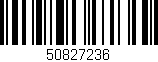 Código de barras (EAN, GTIN, SKU, ISBN): '50827236'
