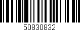 Código de barras (EAN, GTIN, SKU, ISBN): '50830832'