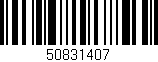 Código de barras (EAN, GTIN, SKU, ISBN): '50831407'