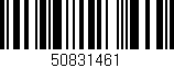 Código de barras (EAN, GTIN, SKU, ISBN): '50831461'