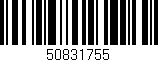 Código de barras (EAN, GTIN, SKU, ISBN): '50831755'