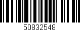 Código de barras (EAN, GTIN, SKU, ISBN): '50832548'