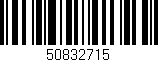 Código de barras (EAN, GTIN, SKU, ISBN): '50832715'