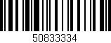 Código de barras (EAN, GTIN, SKU, ISBN): '50833334'