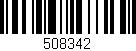 Código de barras (EAN, GTIN, SKU, ISBN): '508342'