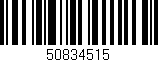 Código de barras (EAN, GTIN, SKU, ISBN): '50834515'