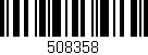 Código de barras (EAN, GTIN, SKU, ISBN): '508358'