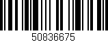Código de barras (EAN, GTIN, SKU, ISBN): '50836675'