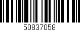 Código de barras (EAN, GTIN, SKU, ISBN): '50837058'