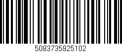 Código de barras (EAN, GTIN, SKU, ISBN): '5083735925102'