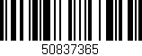 Código de barras (EAN, GTIN, SKU, ISBN): '50837365'