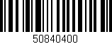 Código de barras (EAN, GTIN, SKU, ISBN): '50840400'