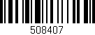 Código de barras (EAN, GTIN, SKU, ISBN): '508407'