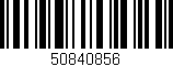 Código de barras (EAN, GTIN, SKU, ISBN): '50840856'