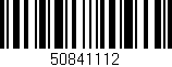 Código de barras (EAN, GTIN, SKU, ISBN): '50841112'