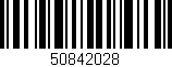 Código de barras (EAN, GTIN, SKU, ISBN): '50842028'