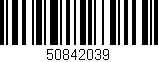 Código de barras (EAN, GTIN, SKU, ISBN): '50842039'