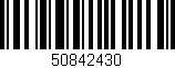 Código de barras (EAN, GTIN, SKU, ISBN): '50842430'