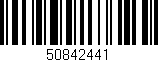 Código de barras (EAN, GTIN, SKU, ISBN): '50842441'