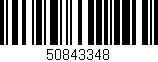 Código de barras (EAN, GTIN, SKU, ISBN): '50843348'