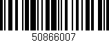 Código de barras (EAN, GTIN, SKU, ISBN): '50866007'
