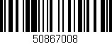 Código de barras (EAN, GTIN, SKU, ISBN): '50867008'