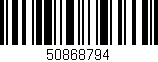 Código de barras (EAN, GTIN, SKU, ISBN): '50868794'