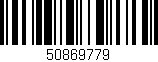 Código de barras (EAN, GTIN, SKU, ISBN): '50869779'