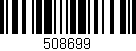 Código de barras (EAN, GTIN, SKU, ISBN): '508699'