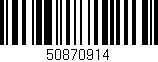 Código de barras (EAN, GTIN, SKU, ISBN): '50870914'