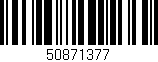 Código de barras (EAN, GTIN, SKU, ISBN): '50871377'