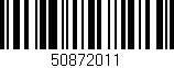 Código de barras (EAN, GTIN, SKU, ISBN): '50872011'