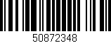 Código de barras (EAN, GTIN, SKU, ISBN): '50872348'