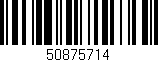 Código de barras (EAN, GTIN, SKU, ISBN): '50875714'