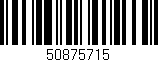 Código de barras (EAN, GTIN, SKU, ISBN): '50875715'