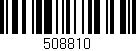 Código de barras (EAN, GTIN, SKU, ISBN): '508810'