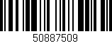 Código de barras (EAN, GTIN, SKU, ISBN): '50887509'
