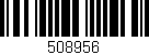 Código de barras (EAN, GTIN, SKU, ISBN): '508956'