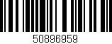 Código de barras (EAN, GTIN, SKU, ISBN): '50896959'