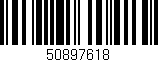 Código de barras (EAN, GTIN, SKU, ISBN): '50897618'