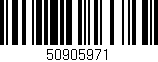 Código de barras (EAN, GTIN, SKU, ISBN): '50905971'