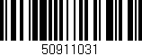 Código de barras (EAN, GTIN, SKU, ISBN): '50911031'