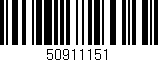 Código de barras (EAN, GTIN, SKU, ISBN): '50911151'