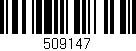 Código de barras (EAN, GTIN, SKU, ISBN): '509147'
