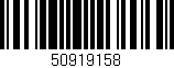 Código de barras (EAN, GTIN, SKU, ISBN): '50919158'