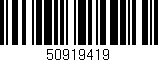 Código de barras (EAN, GTIN, SKU, ISBN): '50919419'