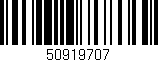 Código de barras (EAN, GTIN, SKU, ISBN): '50919707'