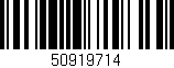 Código de barras (EAN, GTIN, SKU, ISBN): '50919714'